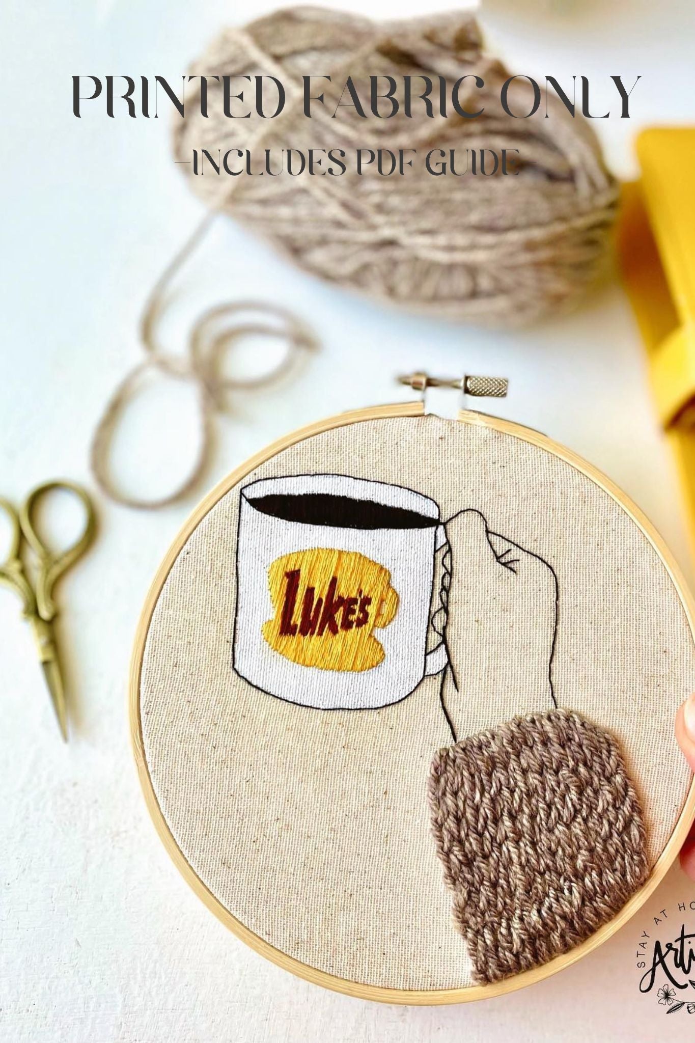 PRINTED FABRIC: Luke's Mug