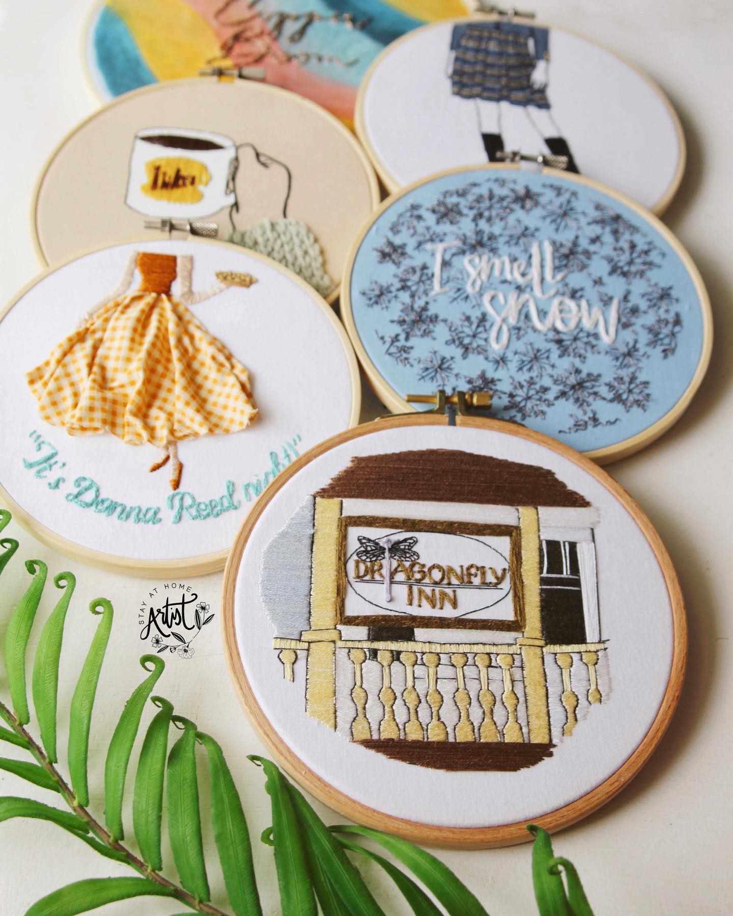 Dragonfly Inn PDF Embroidery Pattern