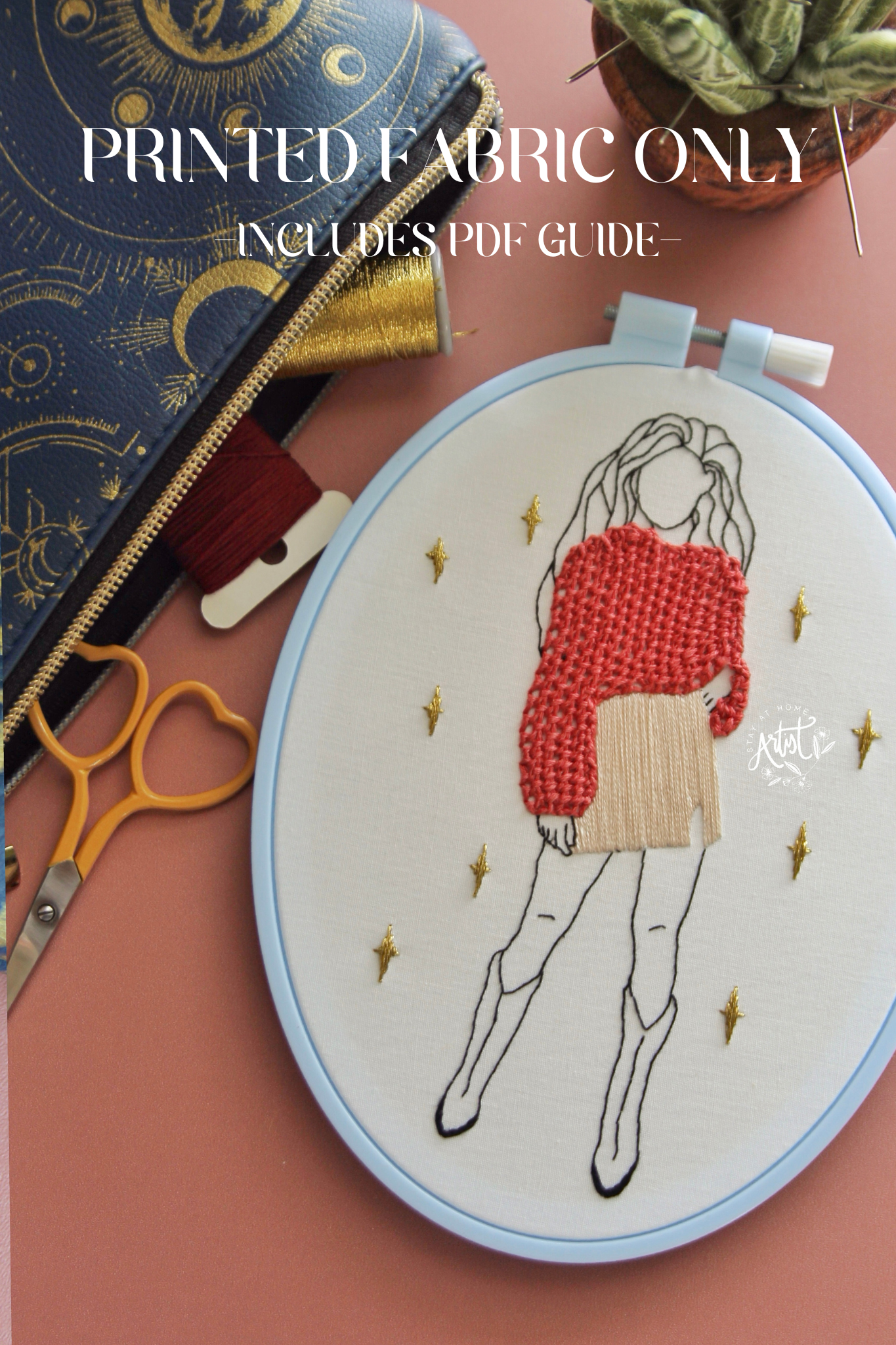 PRINTED FABRIC: Boots n' Glitter