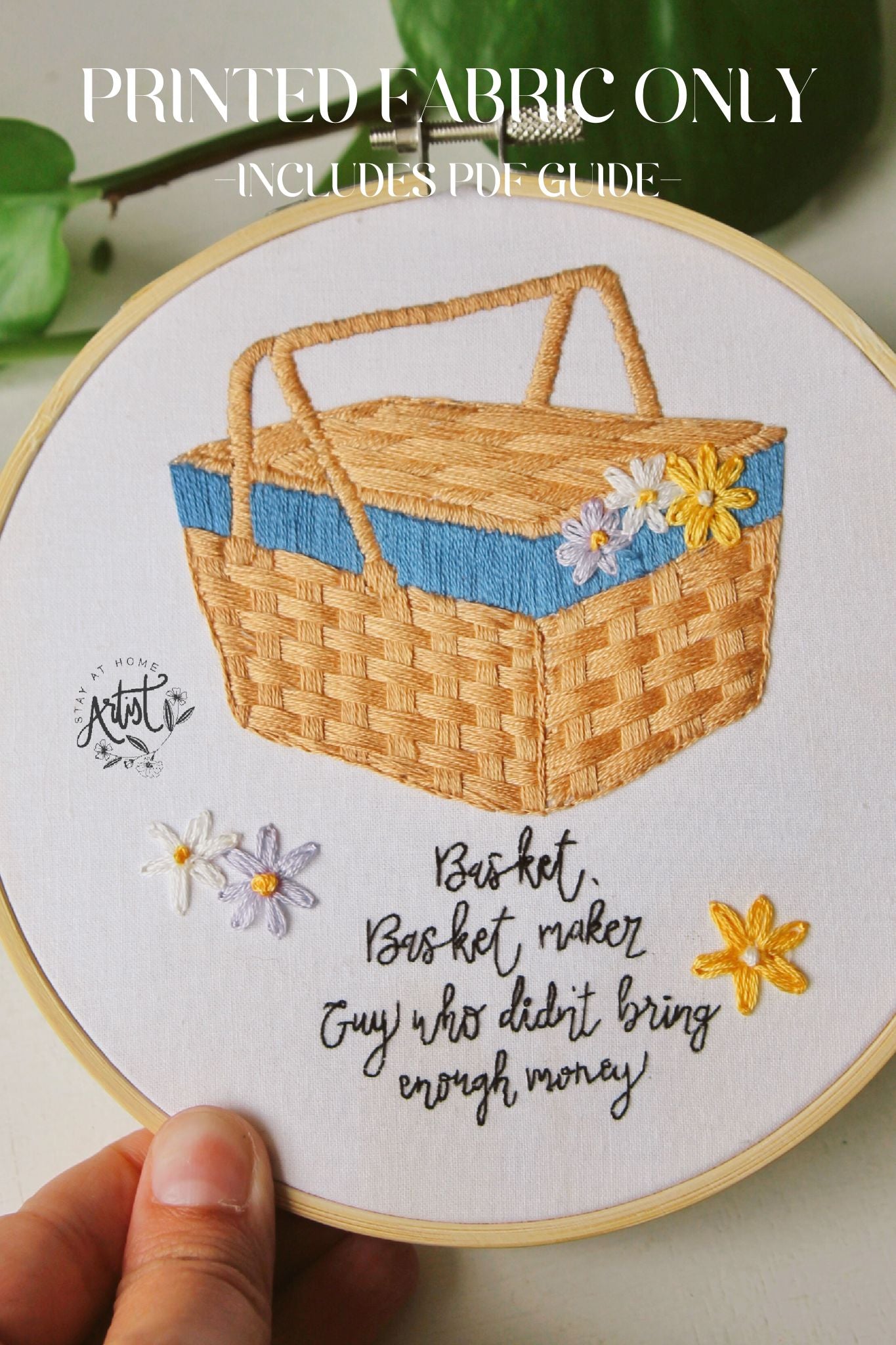 PRINTED FABRIC: Basket Maker
