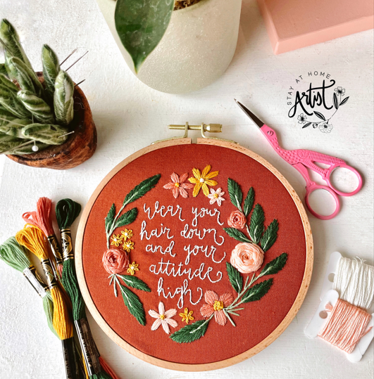 Lorelei Pep Talk PDF Embroidery Pattern