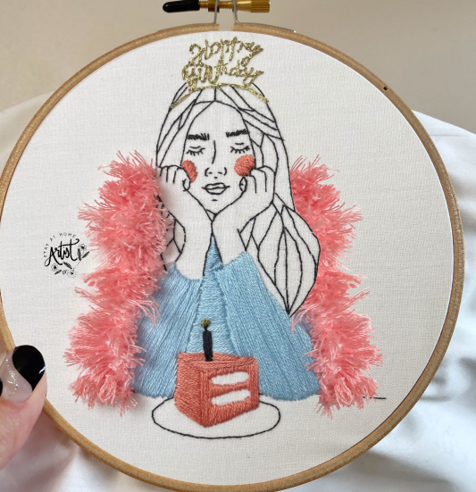 Rory's 16th Birthday PDF Embroidery Pattern