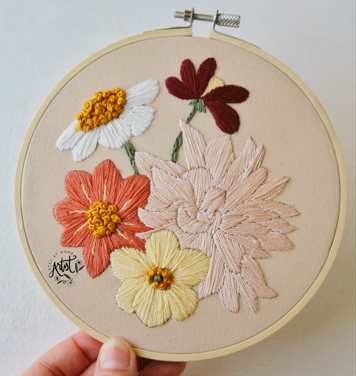 Spring Bouquet PDF Embroidery Pattern