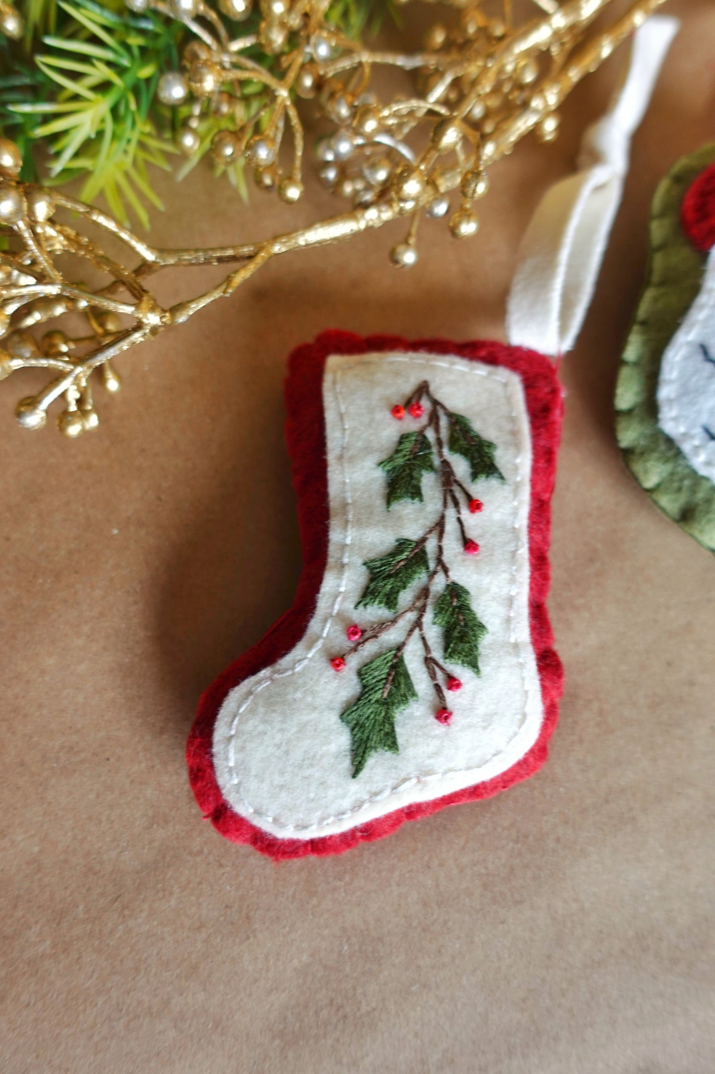 PDF: Felt Stocking Ornament Pattern