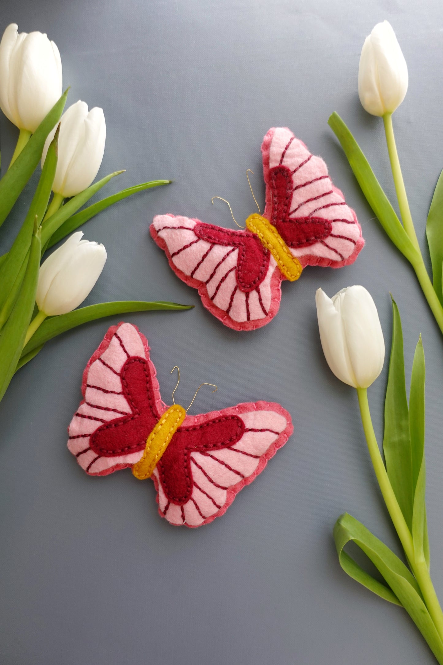 PDF: Butterfly Felt Embroidery Project