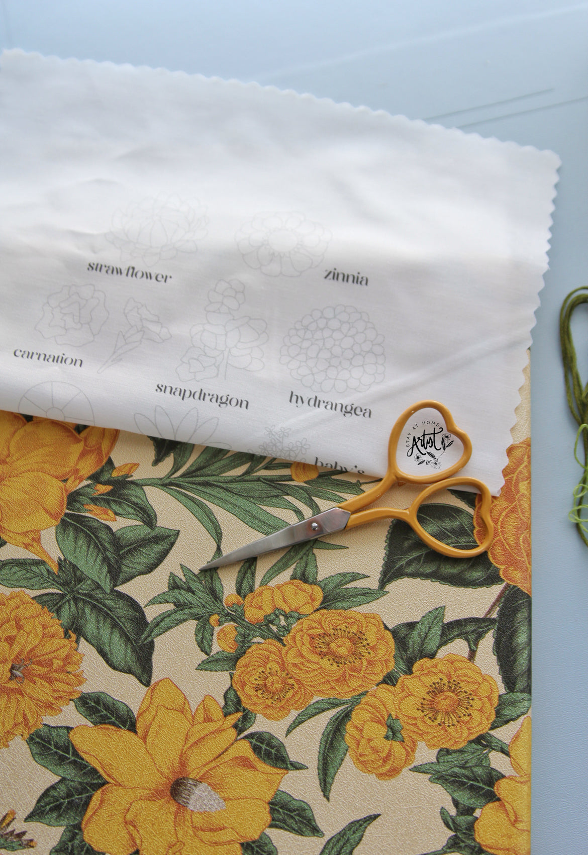 Printed Fabric ONLY Bouquet Sampler Floral #2