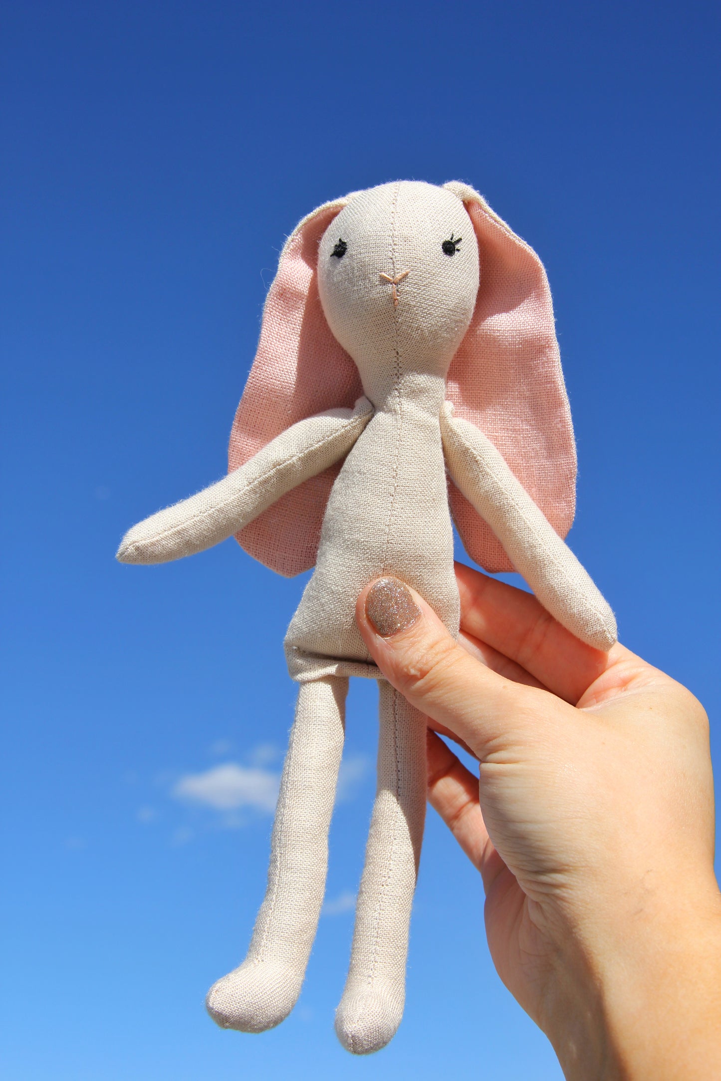 Handmade Bunny 10" Doll