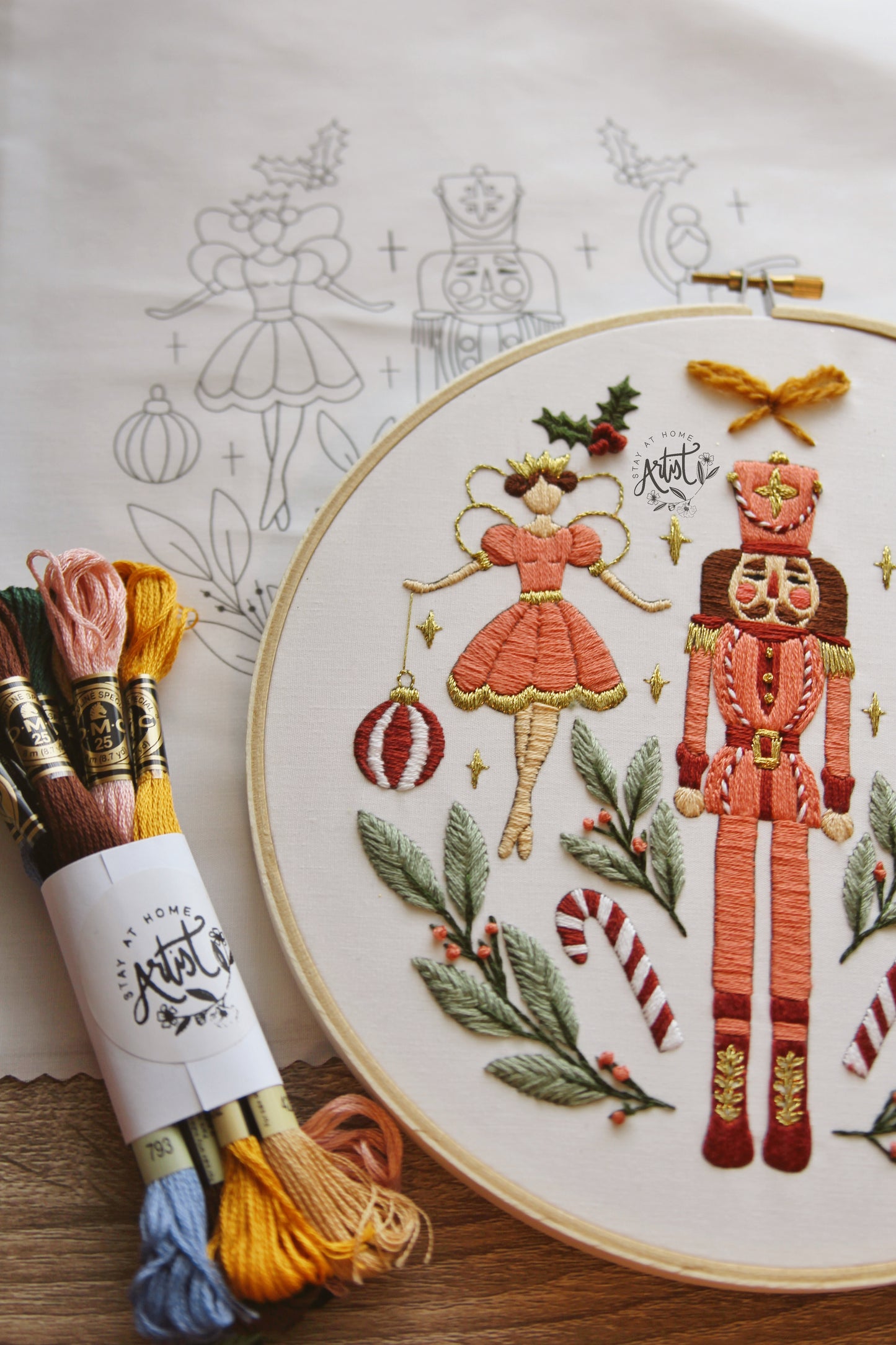 Nutcracker Full Embroidery Kit