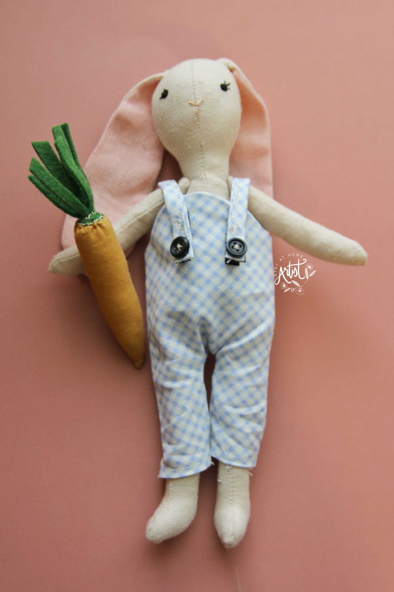 Handmade Bunny 10" Doll