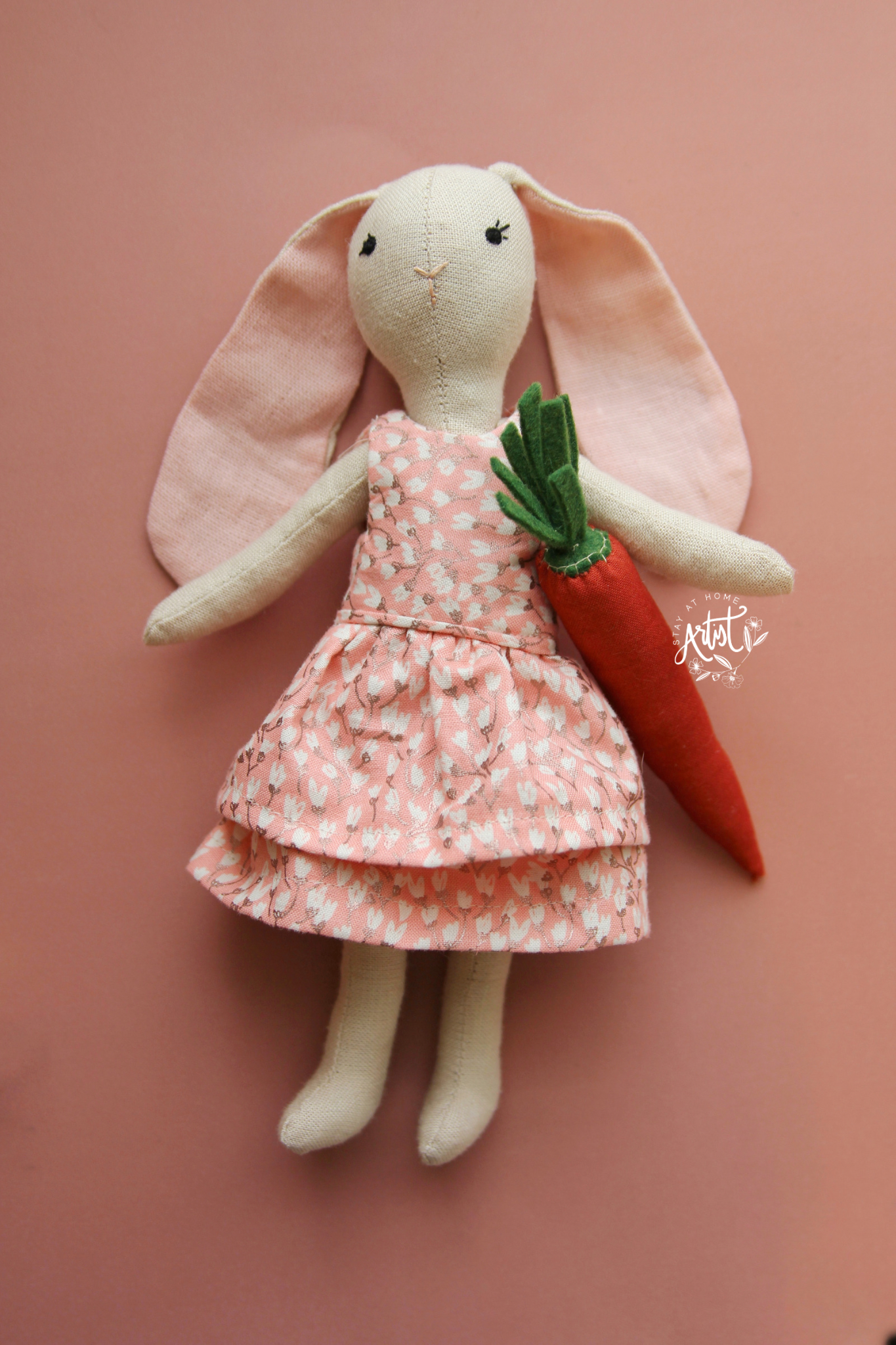 Handmade Bunny 10" Doll