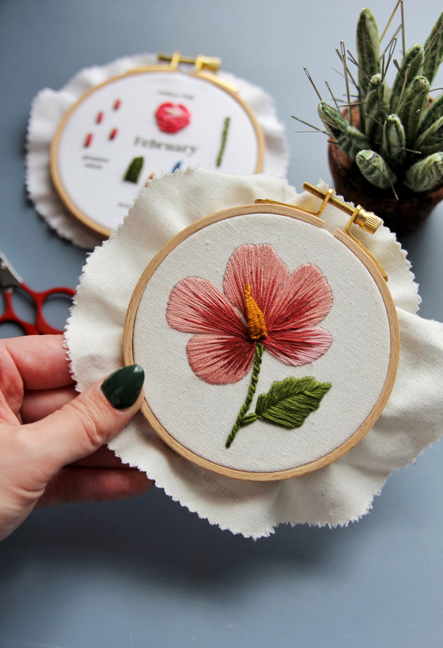 PDF-Rose of Sharon Embroidery Pattern