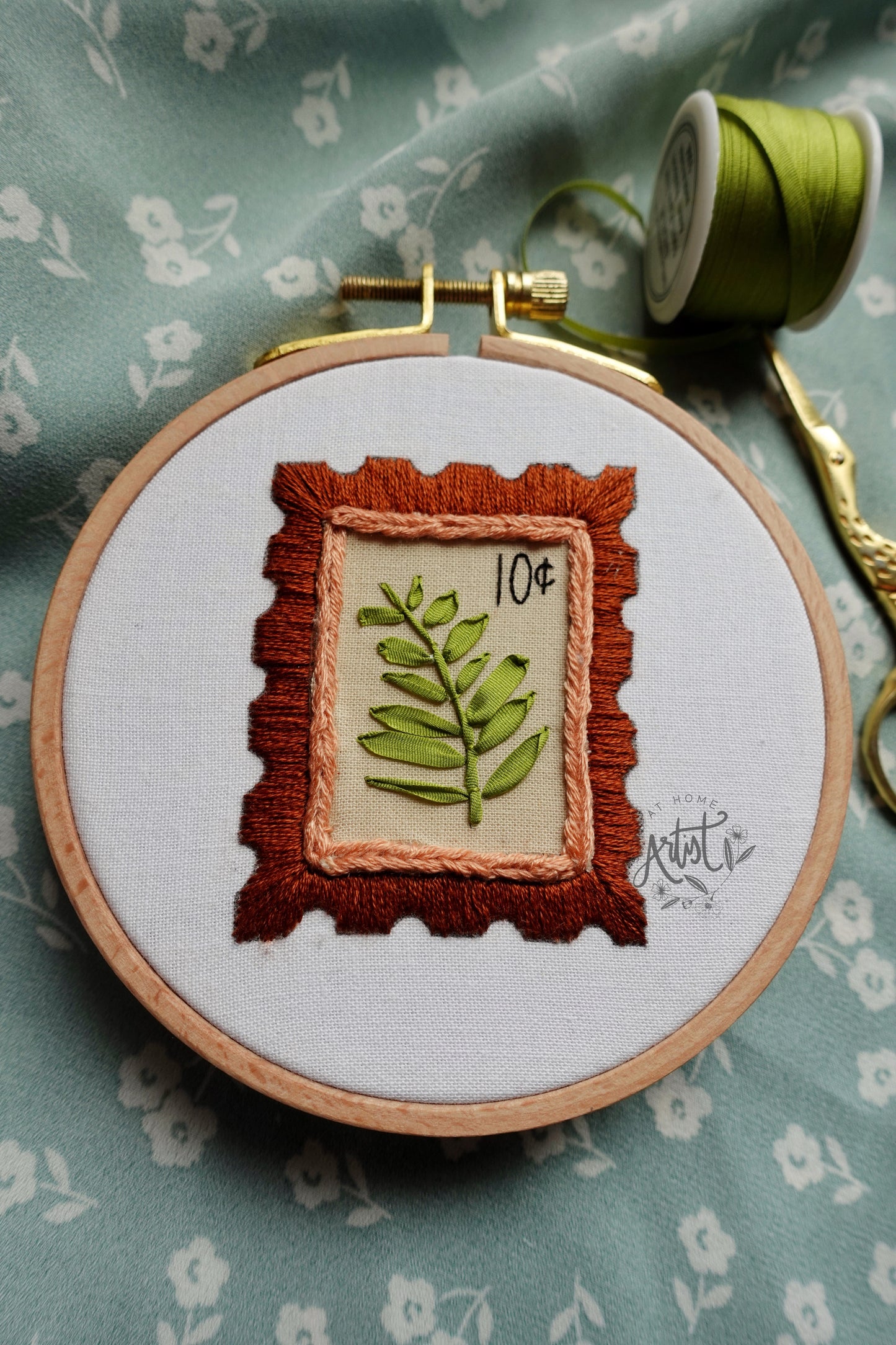PDF-Fern Stamp Embroidery Pattern