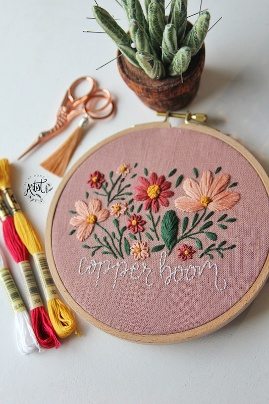 Copper Boom PDF Embroidery Pattern