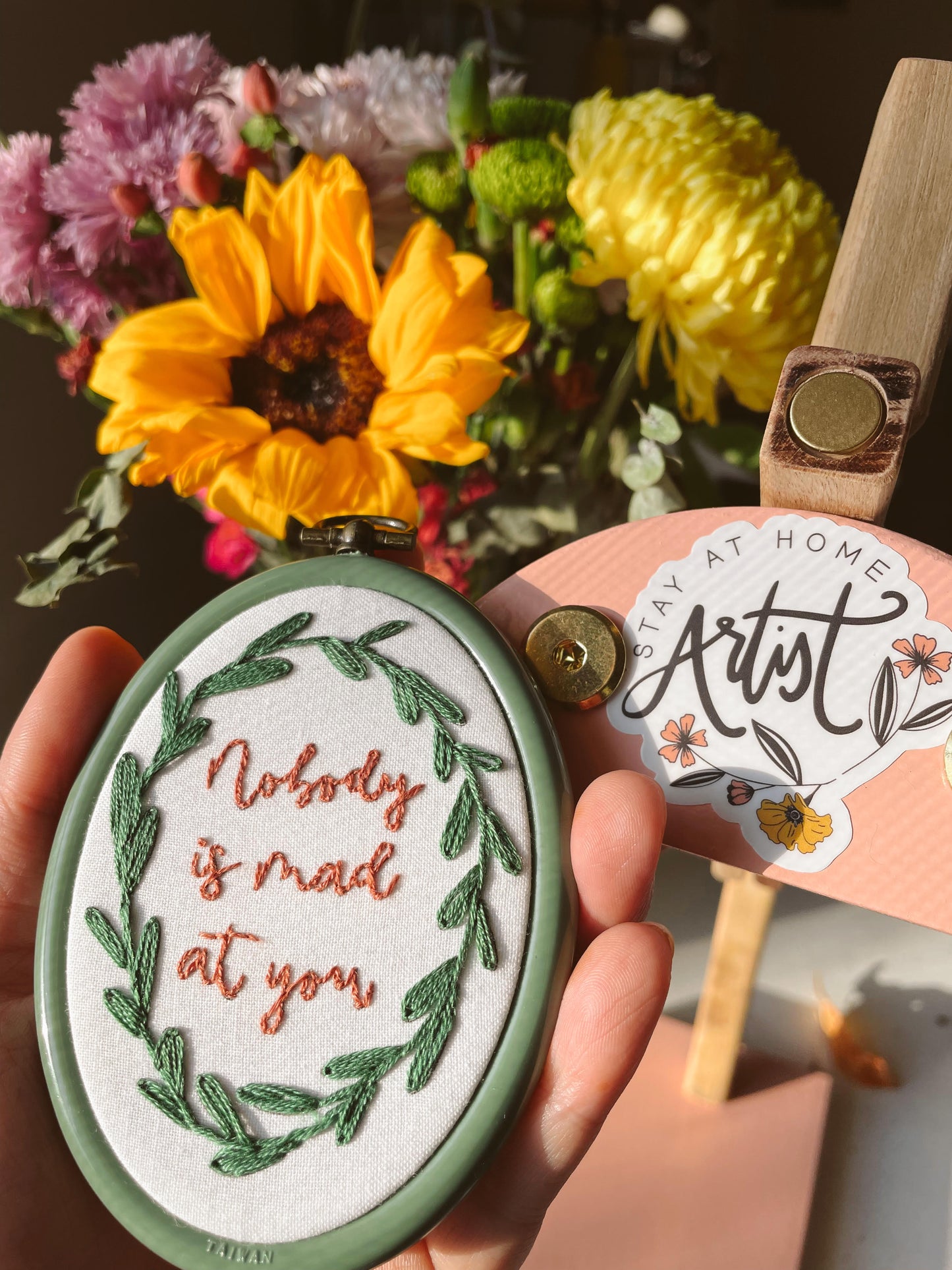 Nobody Is Mad At You PDF Embroidery Pattern