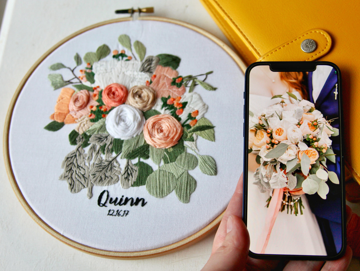 DIY Custom Bouquet Embroidery Kit