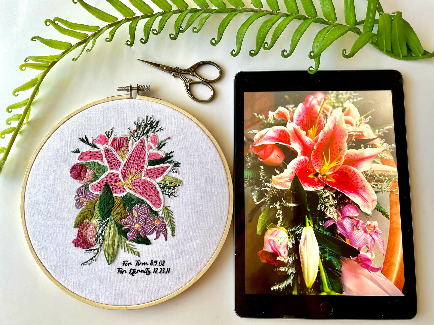 DIY Custom Bouquet Embroidery Kit