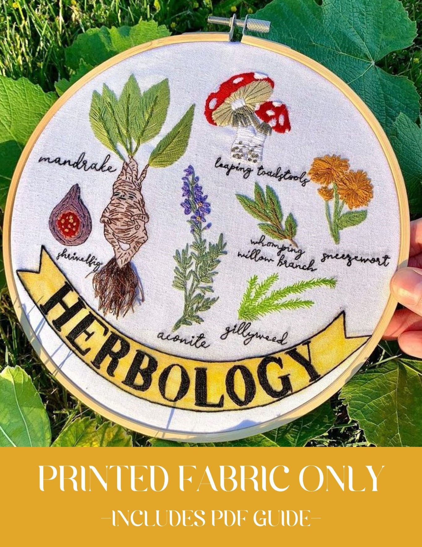 PRINTED FABRIC: Herbology