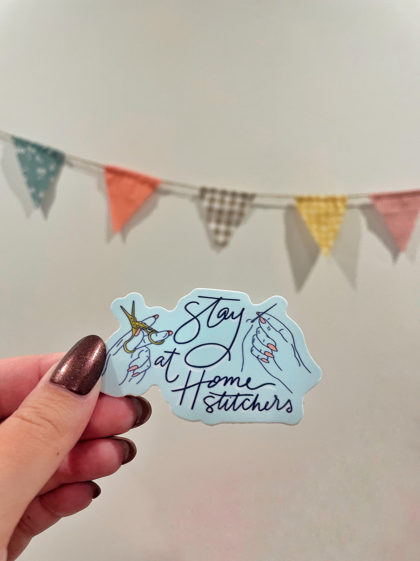 Stay At Home Stitchers Sticker