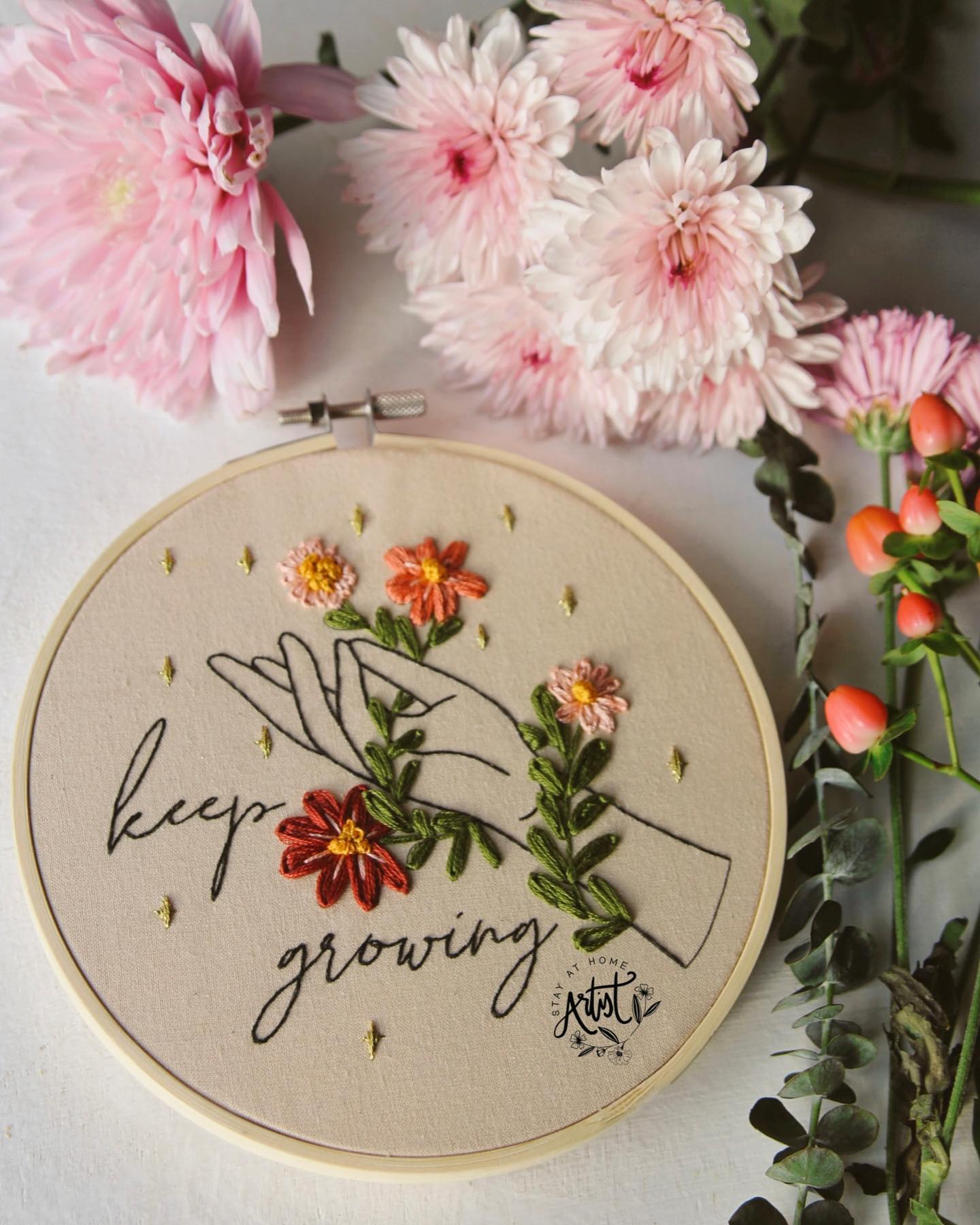 Keep Growing PDF Embroidery Pattern