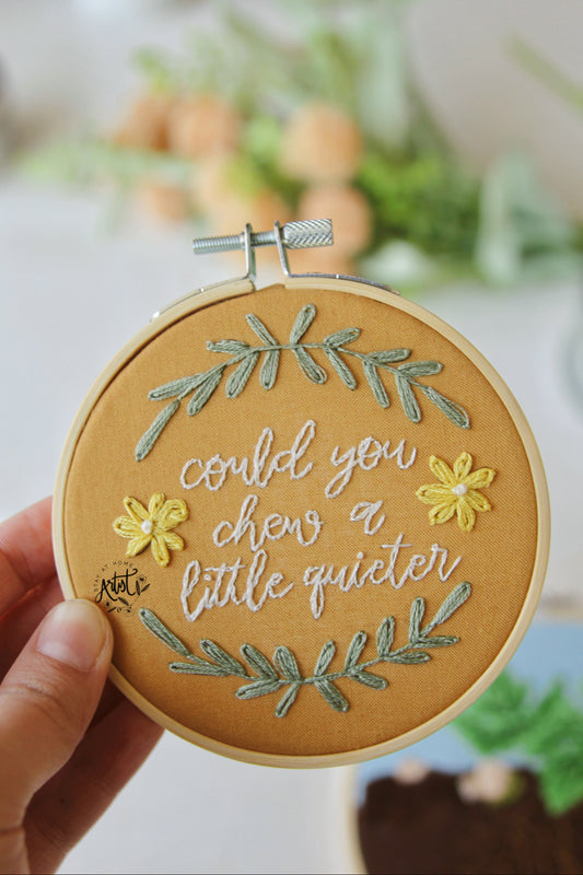 Can You Chew Quieter PDF Embroidery Pattern