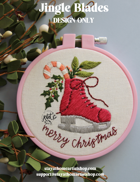 PDF DESIGN ONLY: Jingle Blades Embroidery Pattern Download