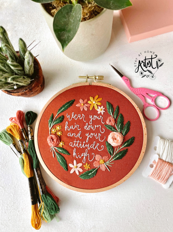 Wear Your Hair Down PDF Embroidery Pattern