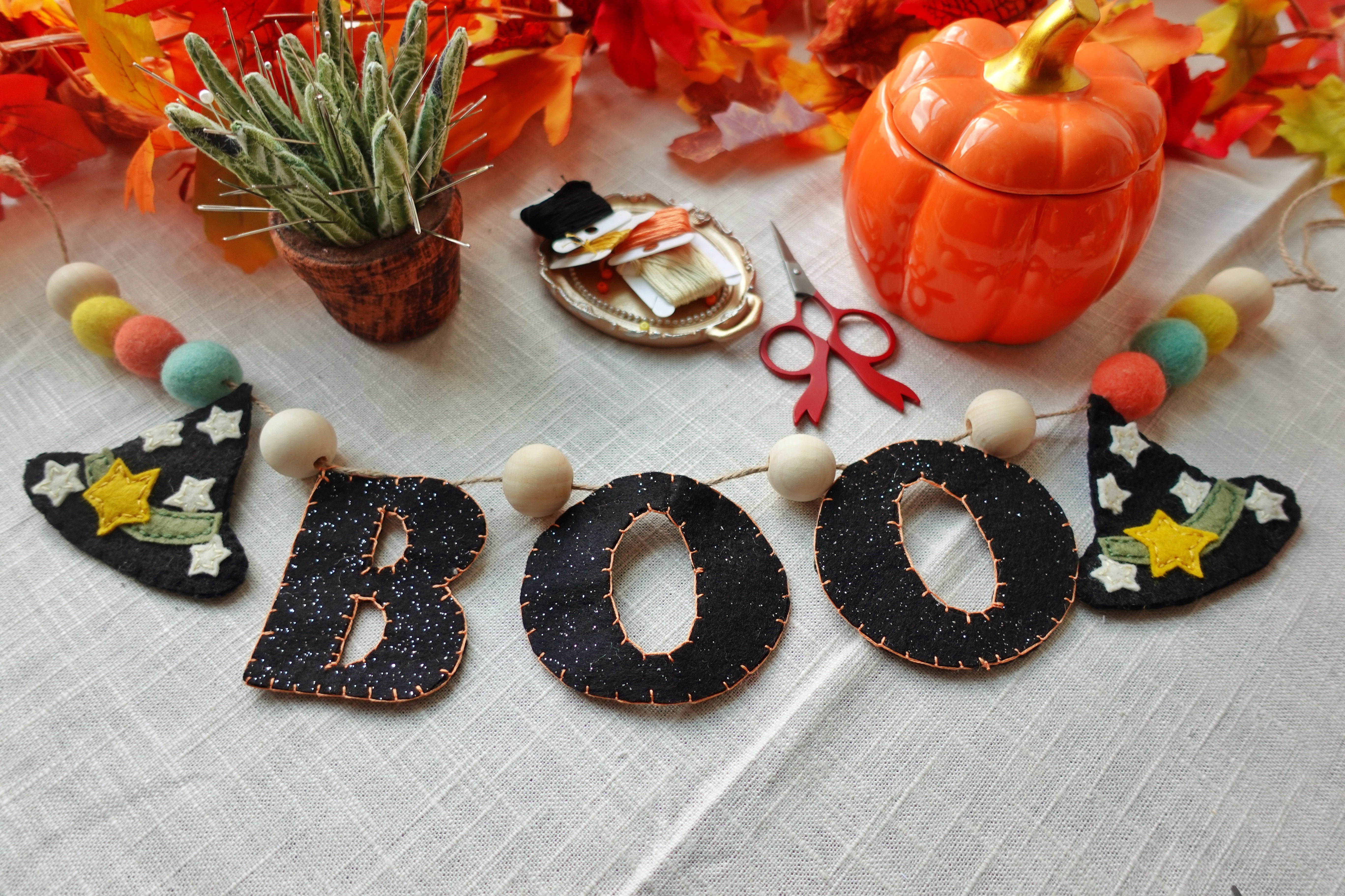 PDF: Boo Halloween Garland – stayathomeartistshop