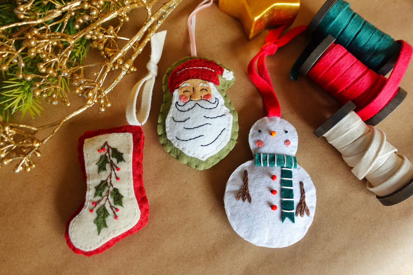 PDF: ALL THREE 2025 Felt Ornaments Pack