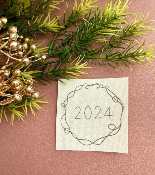 2024 Ornament Stick and Stitch Sticker