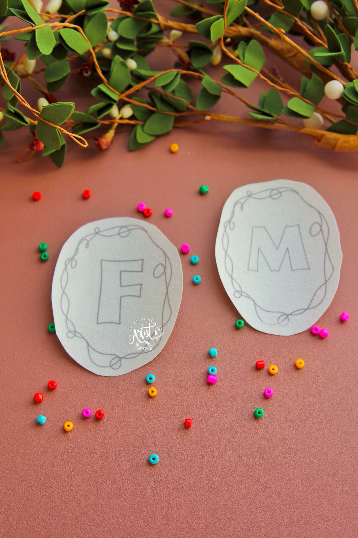 Merry Monogram Lights Stick and Stitch Pack