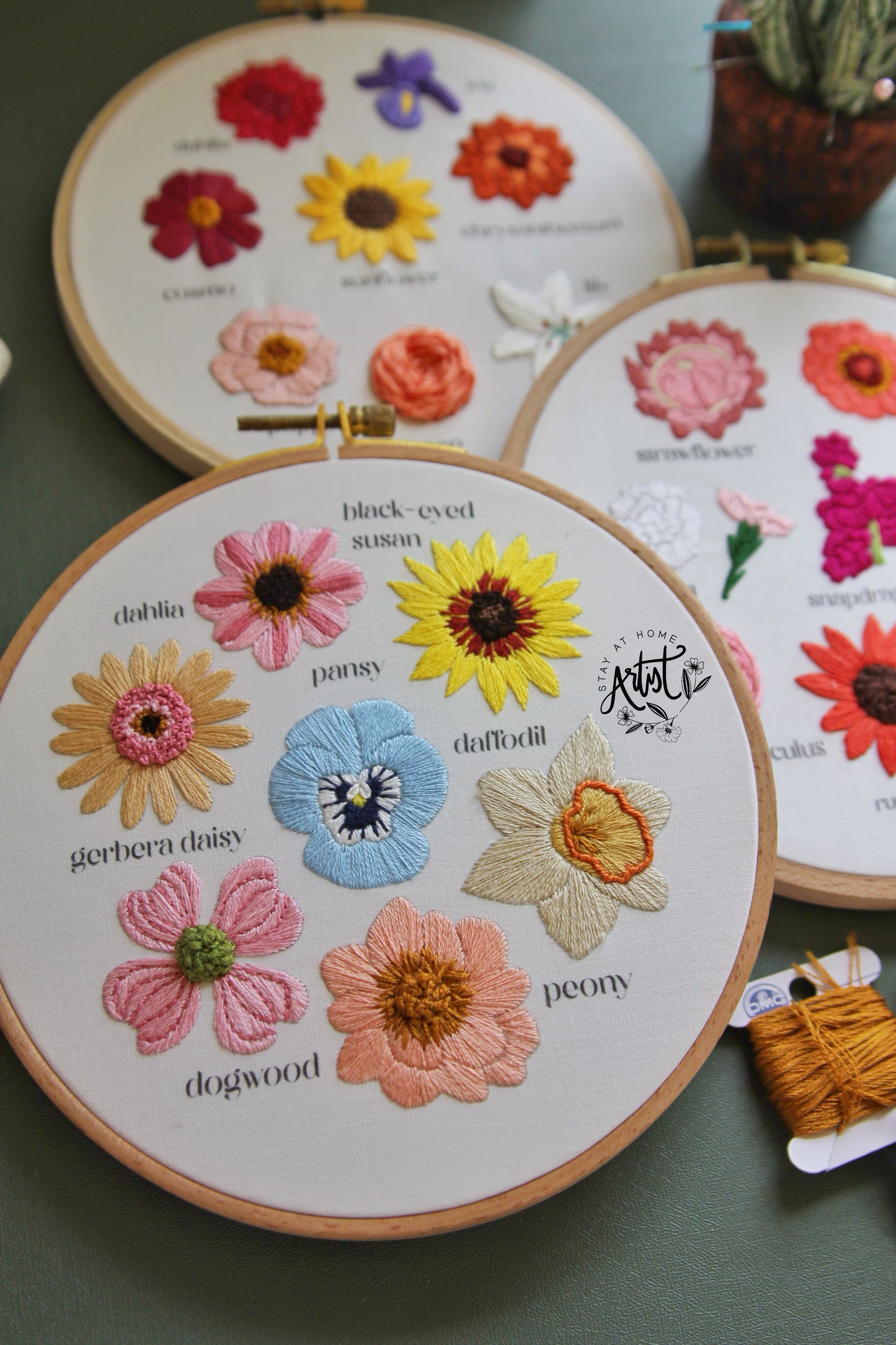 PDF-Bouquet Sampler Floral 3 Full Pattern Guide