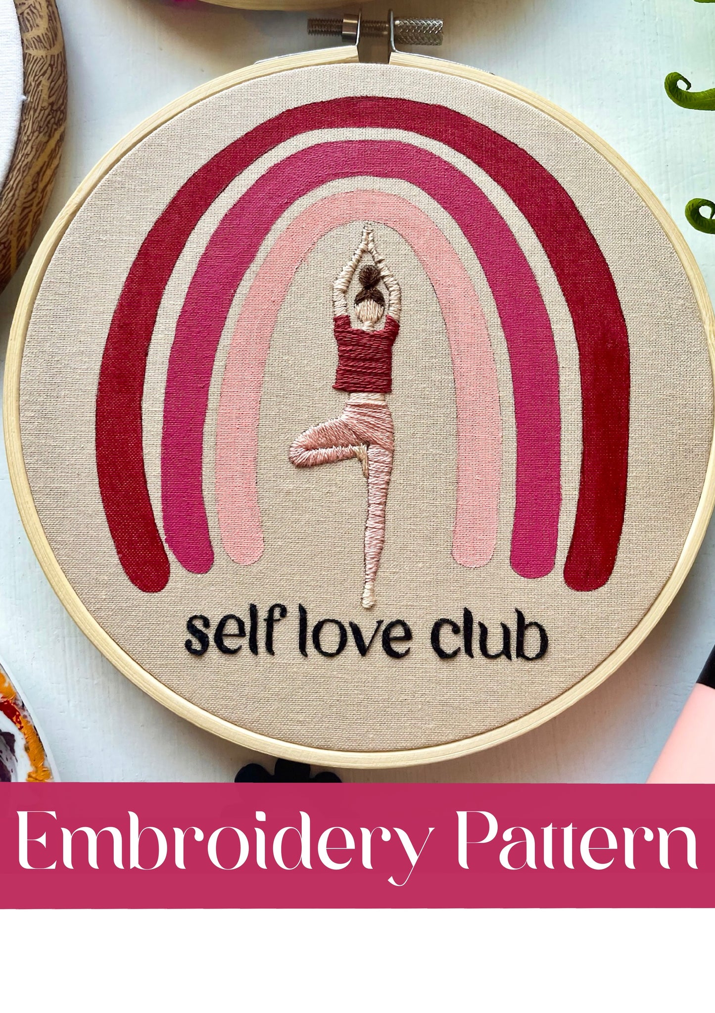 Self Love Club PDF Embroidery Pattern