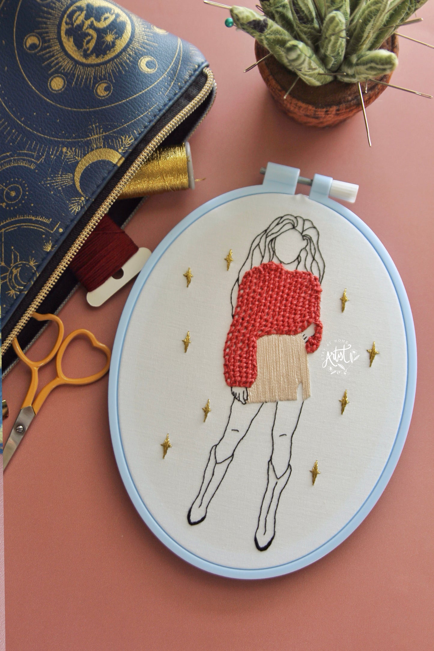 Boots n' Glitter FREE Embroidery Pattern