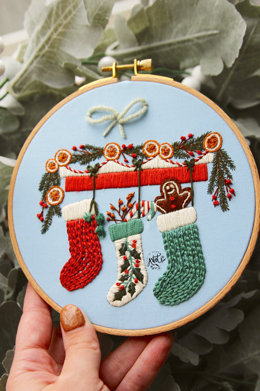 PDF-Christmas Stockings FULL Embroidery Pattern