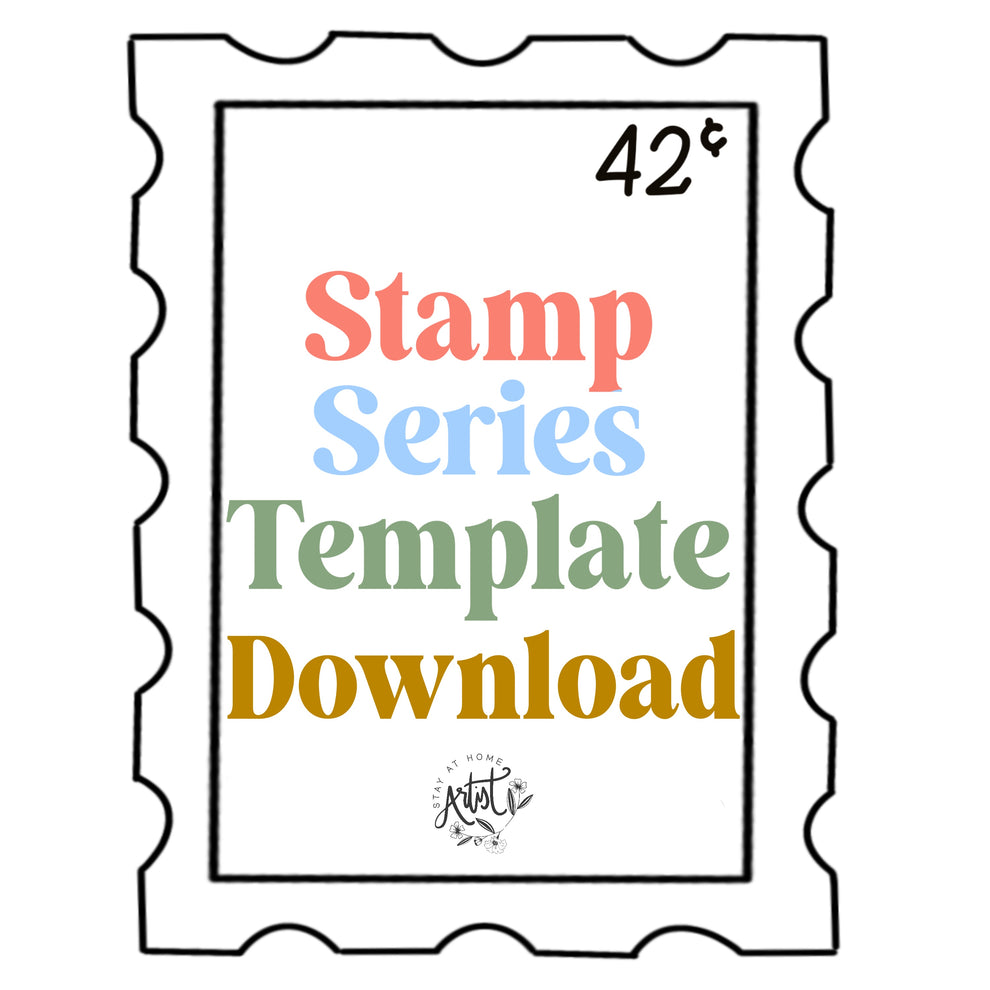 Stamp Template Sign FREE Stamp Series Template Download – stayathomeartistshop