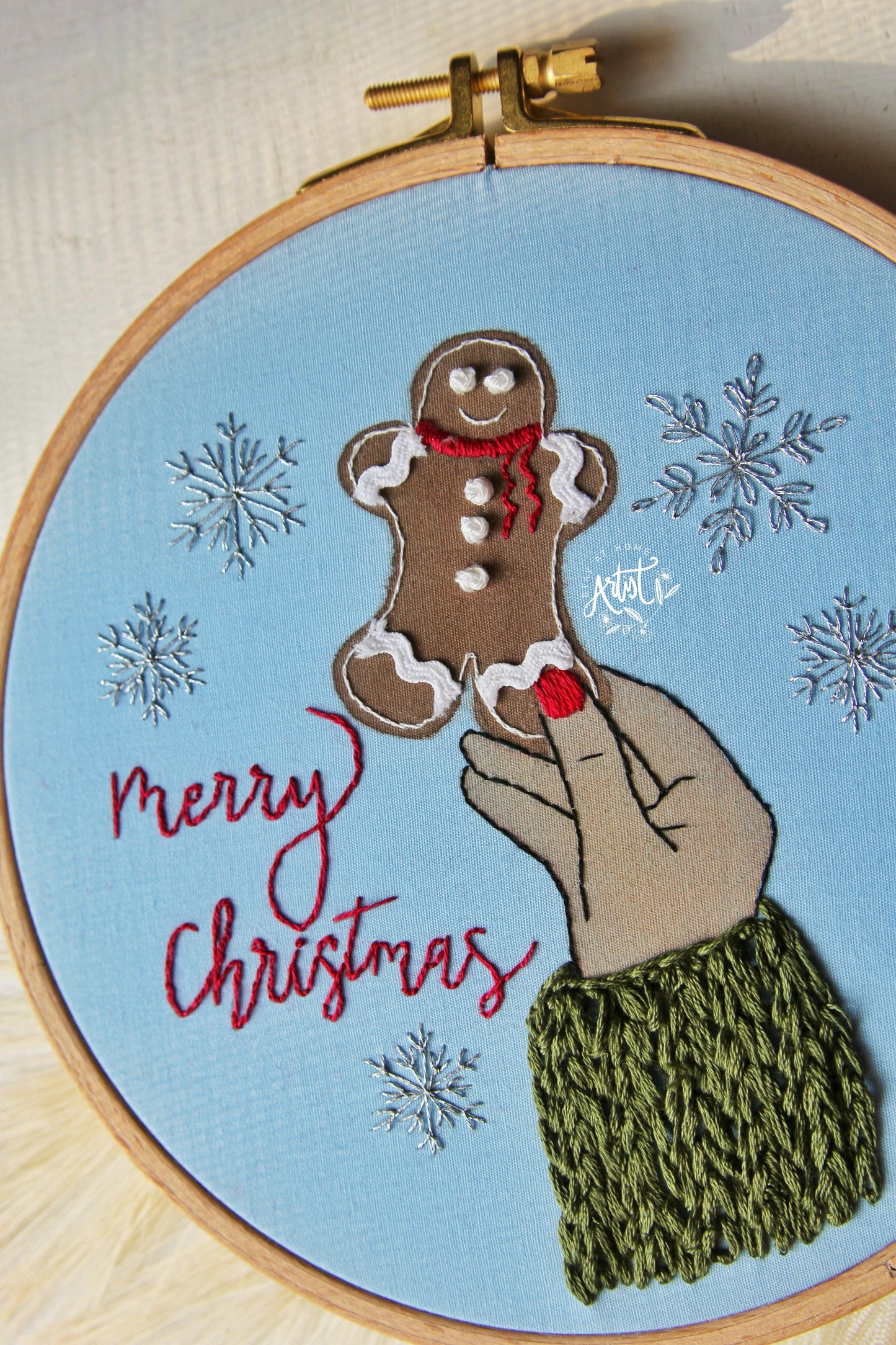 Christmas Gingerbread PDF Embroidery Pattern